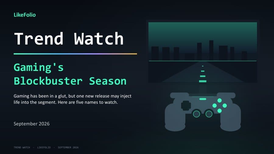 Monthly theme report thumbnail, gaming